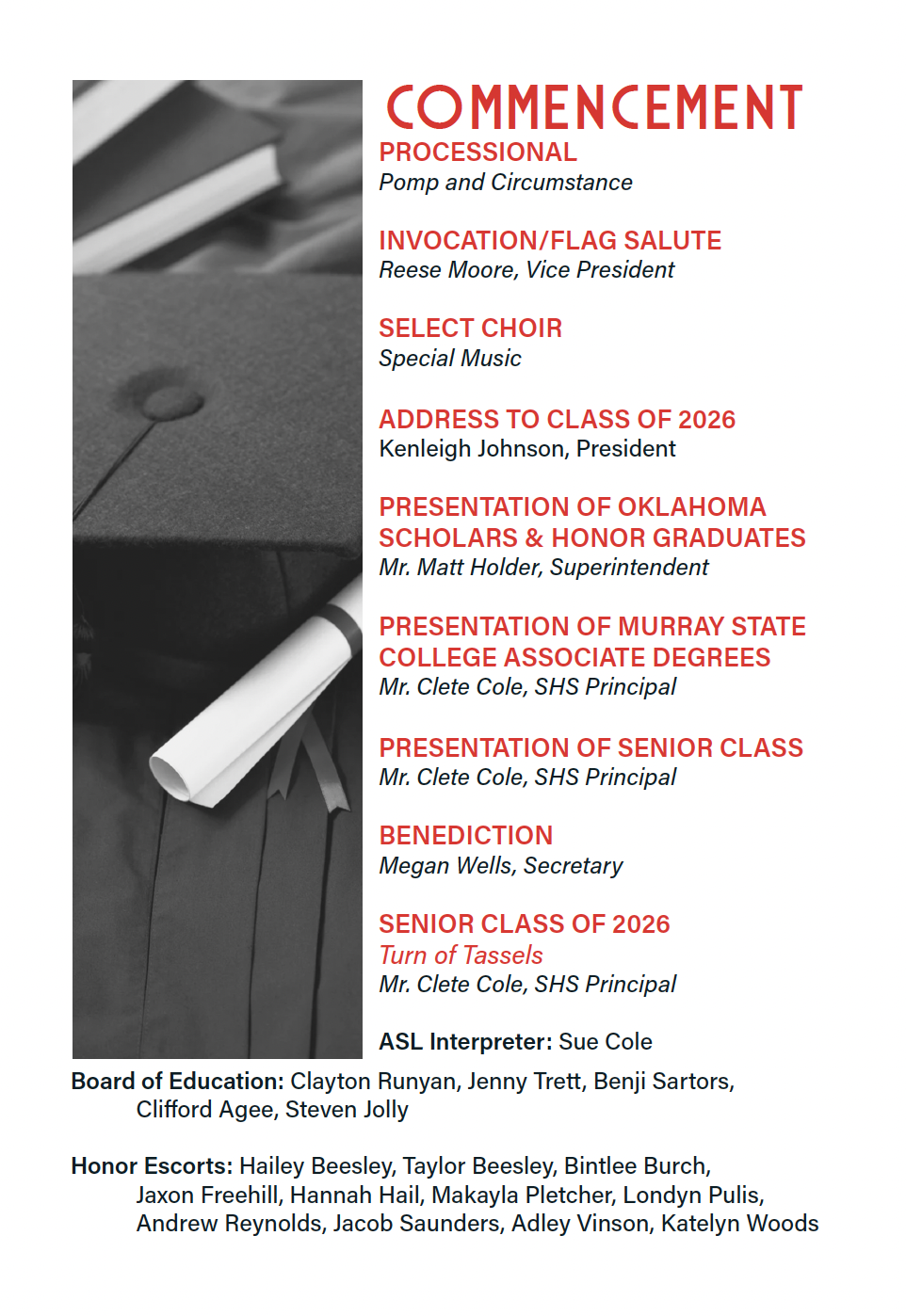 Graduation Program Page 2
